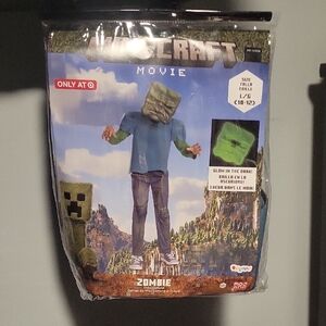 Zombie Kids Costume - Green and Blue By Minecraft Movie